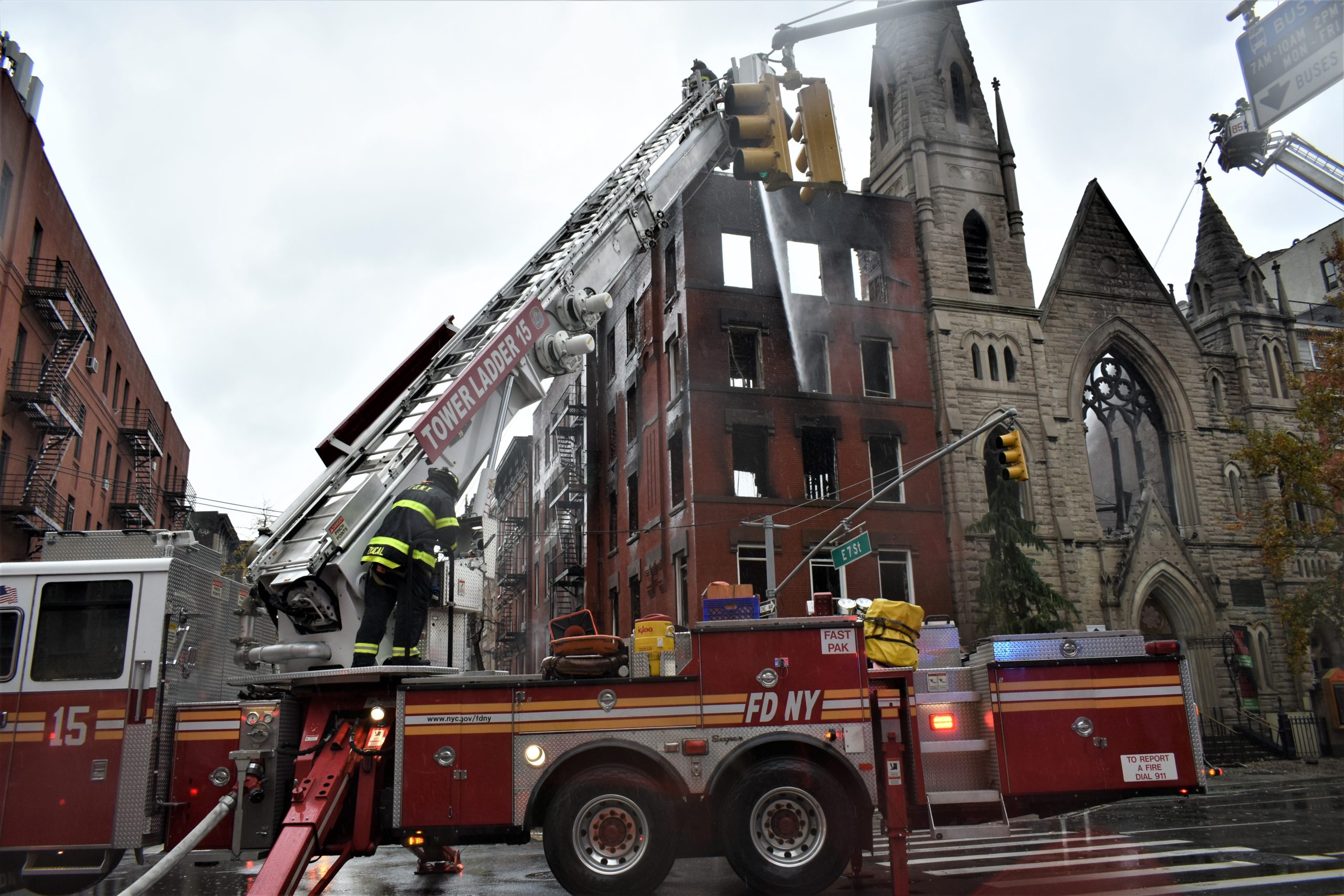 Massive Fire Destroys Historic 128-Year-Old Church In Greenwich Village ...